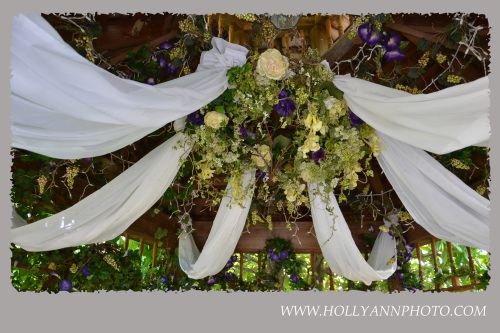 This gazebo was beautifully decorated and I loved how it transformed the 